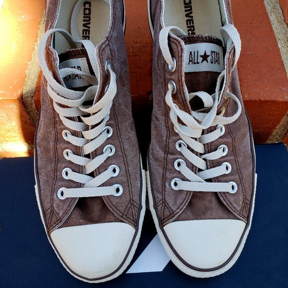 EUC CTAS Converse 104375F low brown allover canvas (11M - 13W) KICKS - Picture 7 of 7